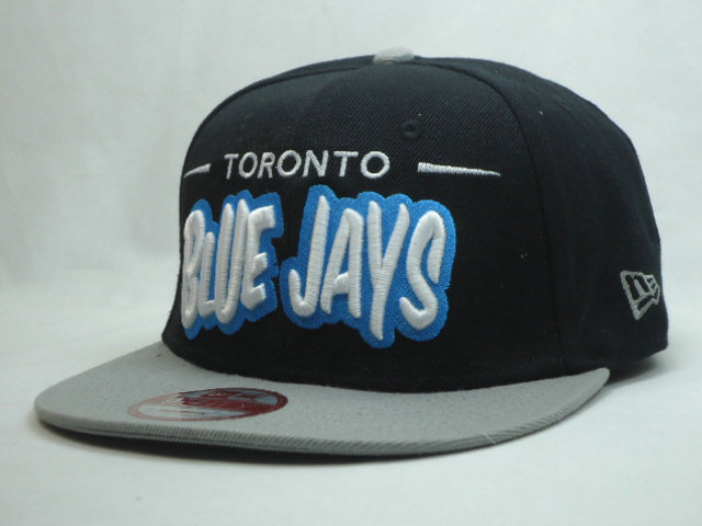 Toronto Blue Jays Black Snapback Hat SF